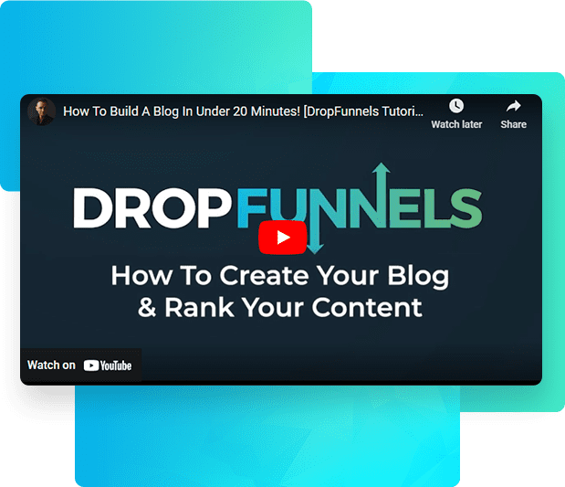 Thumbnail for video on how to create a blog in DropFunnels