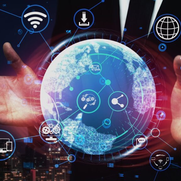 Social media and people network technology conceptual